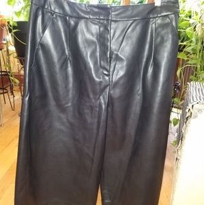 Top Shop Faux Leather Shorts Size 10